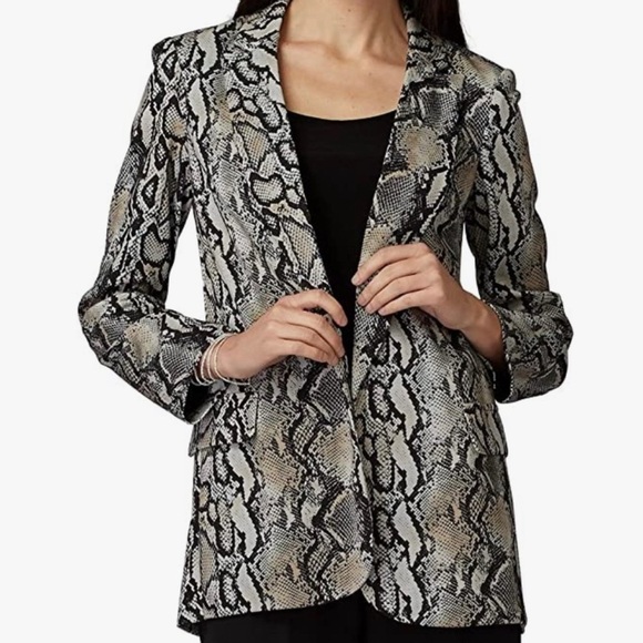 Joseph Ribkoff snakeskin print blazer 6 - Picture 3 of 9